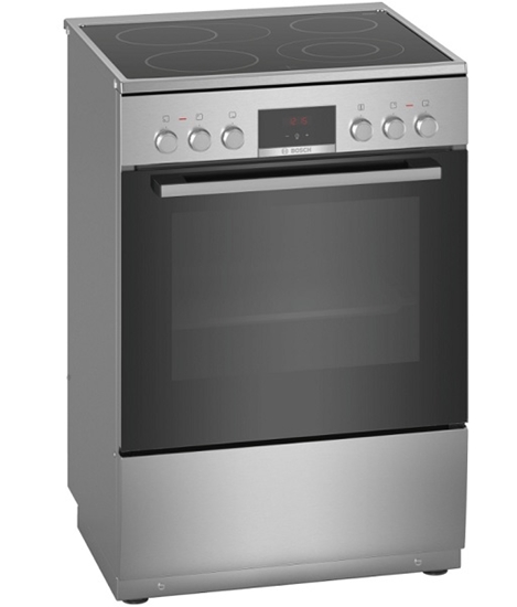 Picture of Bosch Serie 4 HKR39A250U cooker Freestanding cooker Ceramic Stainless steel A
