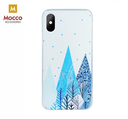 Picture of Mocco Trendy Winter Silicone Back Case for Apple iPhone XR Forest Winter Motif