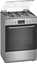 Изображение Bosch Serie 4 HXN390D50L cooker Freestanding cooker Gas Silver A
