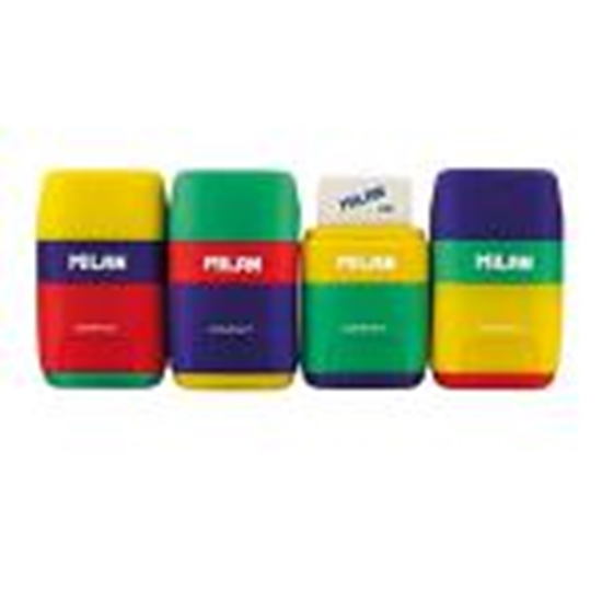 Picture of Zīmuļu asināmais Compact MIX 4710236 ar dzēšgumiju,  Milan