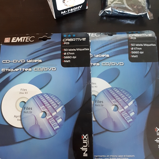 Picture of EMTEC CD etiķetes tintes un lāzera printeriem, PCD 50 , EKSPPCD