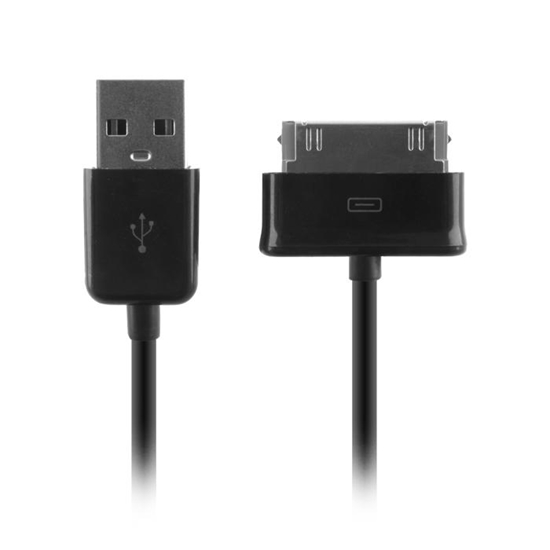 Picture of Forever Galaxy TAB 30 pin USB Data Cable Black