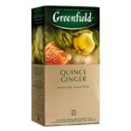 Picture of GREENFIELD Quince Ginger zaļā tēja 25x2g
