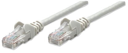 Attēls no Intellinet Network Patch Cable, Cat6, 7.5m, Grey, CCA, U/UTP, PVC, RJ45, Gold Plated Contacts, Snagless, Booted, Lifetime Warranty, Polybag
