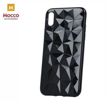 Attēls no Mocco Trendy Diamonds Silicone Back Case for Apple iPhone XS Max Black