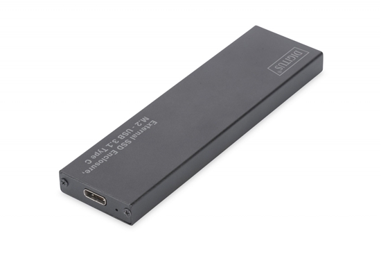 Picture of DIGITUS Externes Gehäuse M.2  USB3.1/C  SSD     Alu schwarz