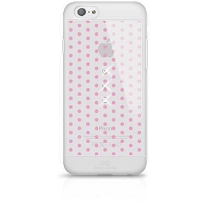 Attēls no White Diamonds Girly Plastic Case With Swarovski Crystals for Apple iPhone 6 / 6S Transparent - Pink