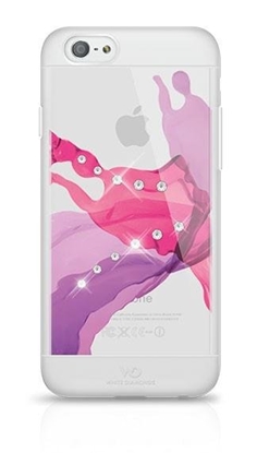 Изображение White Diamonds Liquid Plastic Case With Swarovski Crystals for Samsung G920 Galaxy S6 Transparent - Pink