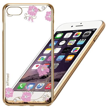 Attēls no X-Fitted Plastic Case With Swarovski Crystals for Apple iPhone 6 / 6S Gold / Graceland