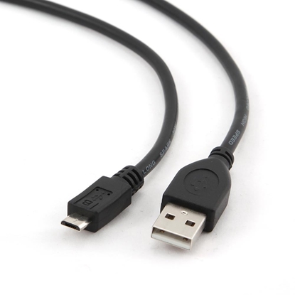 Attēls no CABLE USB2 TO MICRO-USB 0.1M/CCP-MUSB2-AMBM-0.1M GEMBIRD