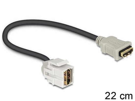 Picture of Delock Keystone module HDMI female  HDMI female 250 with cable