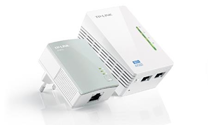 Picture of TP-LINK TL-WPA4220 KIT PowerLine network adapter 300 Mbit/s Ethernet LAN Wi-Fi White 1 pc(s)