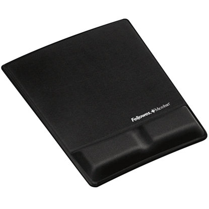 Picture of Fellowes Health-V Fabrik Mouse Pad/Wrist Support Black