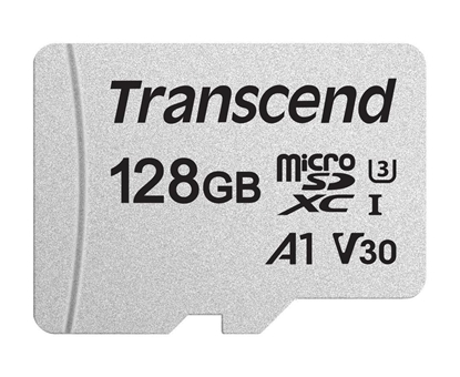 Attēls no Transcend microSDXC 300S   128GB Class 10 UHS-I U3 V30 A1