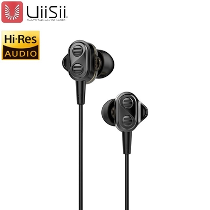 Attēls no UiiSii Premium Hi-Res Original Earphones with Microphone and Volume Control / 3.5mm / 1.2m