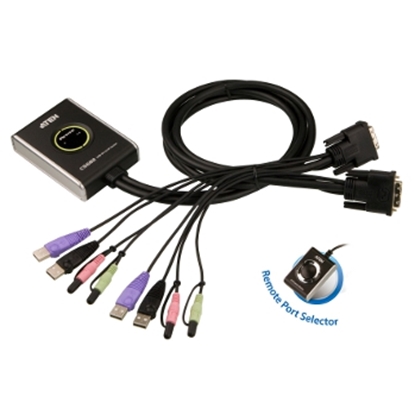 Attēls no Aten 2-Port USB DVI KVM Switch with Audio