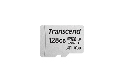 Attēls no Transcend microSDXC 300S-A 128GB Class 10 UHS-I U3 V30 A1