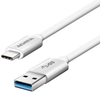 Изображение ADATA USB-C - USB 3.0, 1m 1m USB C USB A Male Male White USB cable
