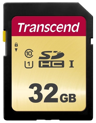 Attēls no Transcend SDHC 500S         32GB Class 10 UHS-I U1 V30