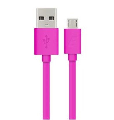 Attēls no Energizer Hightech Ultra Flat Micro-USB Cable 1.2m pink (C21UBMCGPK4)