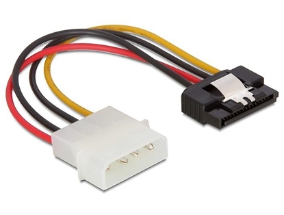 Attēls no Delock Cable Power SATA HDD  Molex 4 pin male with metal clip â straight
