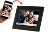 Изображение Denver PFF-710BLACK digital photo frame 17.8 cm (7") Touchscreen Wi-Fi Black