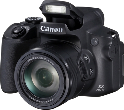 Attēls no Canon PowerShot SX70 HS 1/2.3" Bridge camera 20.3 MP CMOS 5184 x 3888 pixels Black