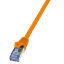 Изображение LogiLink Patchcord, CAT6A, S/FTP, PIMF, 0.25m, pomaraczowy (CQ3018S)