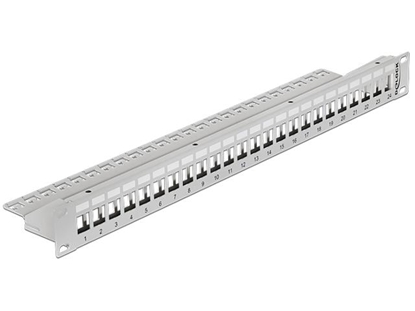 Picture of Delock 19 Keystone Patch Panel 24 Port grey