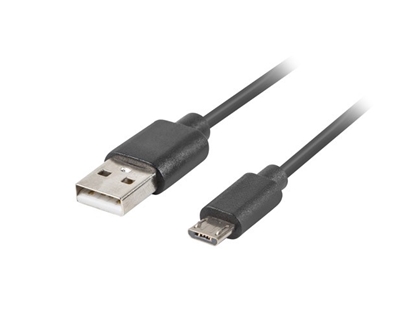 Attēls no Kabel USB micro BM - AM 2.0 1m czarny QC 3.0 