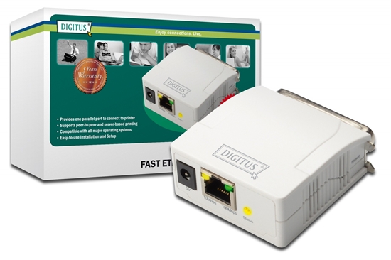 Picture of Digitus Fast Ethernet Print Server, parallel