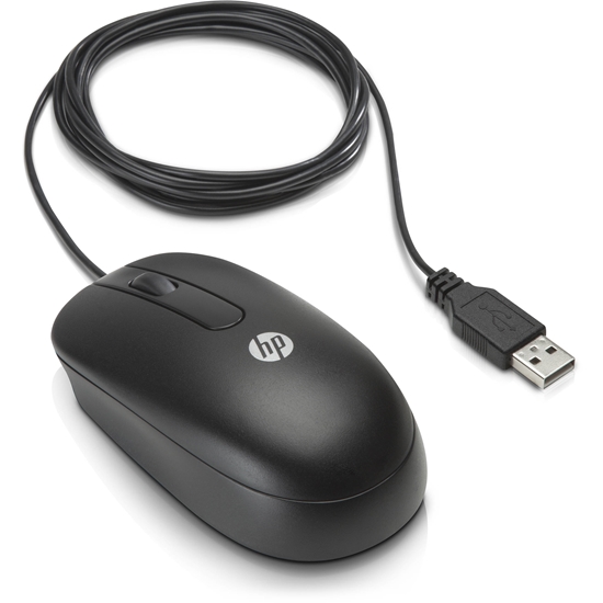 Picture of HP USB Wired Optical 2.9M Mouse - Black