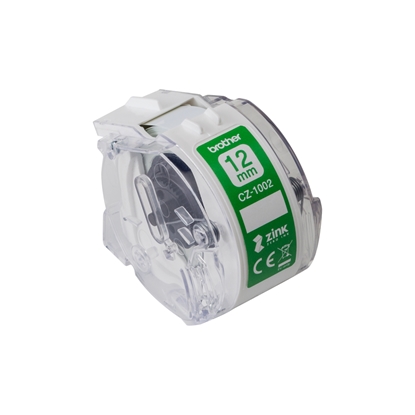 Attēls no Brother CZ-1002 label-making tape White on green
