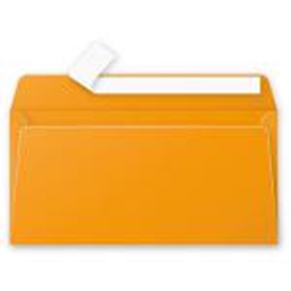 Pilt Aploksne E65 110x220 oranža krāsa