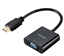 Picture of Akasa AK-CBHD15-20BK cable interface/gender adapter HDMI VGA Black
