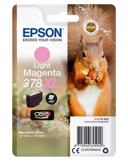 Изображение Epson ink cartridge 378 XL light magenta Claria Photo HD   T 3796
