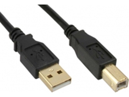 Attēls no Kabel USB MicroConnect USB-A - USB-B 5 m Czarny (USBAB5G)