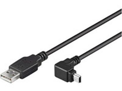 Attēls no Kabel USB MicroConnect USB-A - miniUSB 1.8 m Czarny (USBAMB52A)