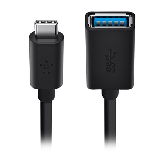 Picture of Belkin USB 3.0        5GBit/s USB-C to USB-A 14 cm black