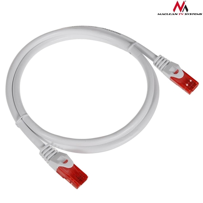 Picture of Maclean Patchcord, Cat6, 1m, bialy (MCTV-301W)