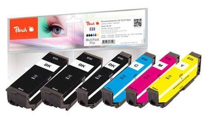 Picture of Peach PI200-487 ink cartridge 6 pc(s) Standard Yield Black, Cyan, Magenta, Yellow