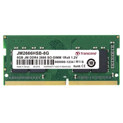 Picture of Pamięć do laptopa Transcend JetRam, SODIMM, DDR4, 8 GB, 2400 MHz, CL19 (JM2666HSB-8G)