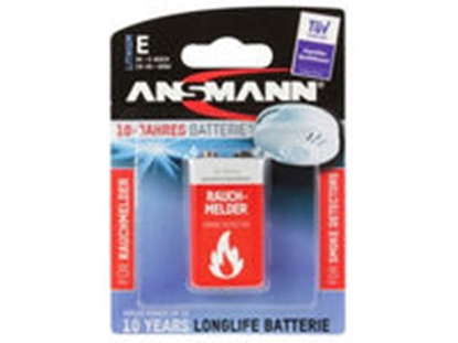 Attēls no 1 Ansmann Lithium 9V-Block for Smoke Detector