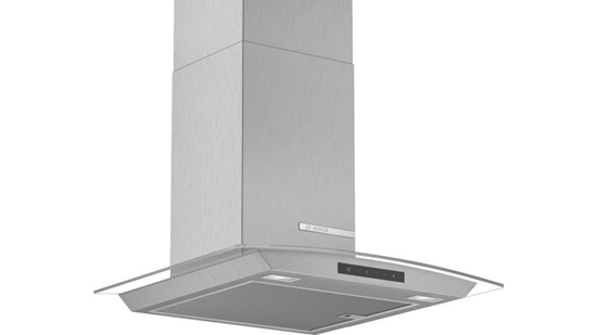 Picture of Bosch Serie 4 DWA66DM50 cooker hood Wall-mounted Stainless steel 600 m³/h A