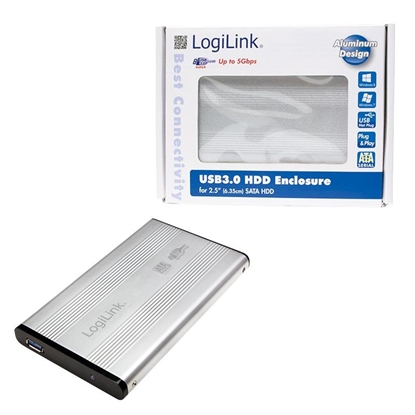 Изображение Obudowa do HDD 2,5' SATA, USB 3.0, srebrna 