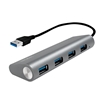 Изображение Logilink USB 3.0 HUB 4-port, Aluminium grau