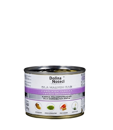 Picture of DOLINA NOTECI Premium Adult Small Rabbit, beans, rice - Wet dog food - 185g