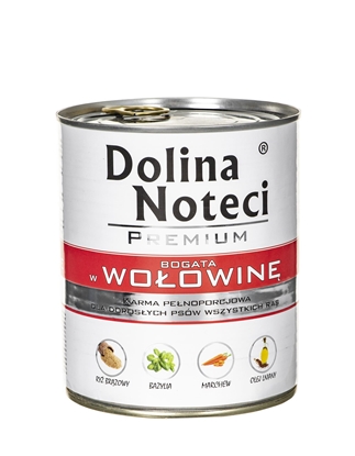 Picture of Dolina Noteci Premium rich in beef - wet dog food - 800g