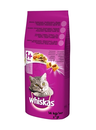 Picture of WHISKAS Adult Tuna with vegetables - dry cat food - 14 kg