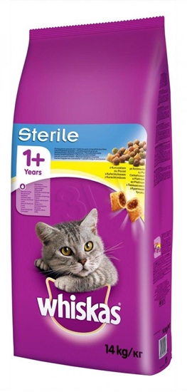 Picture of ‎Whiskas STERILE cats dry food Adult Chicken 14 kg
